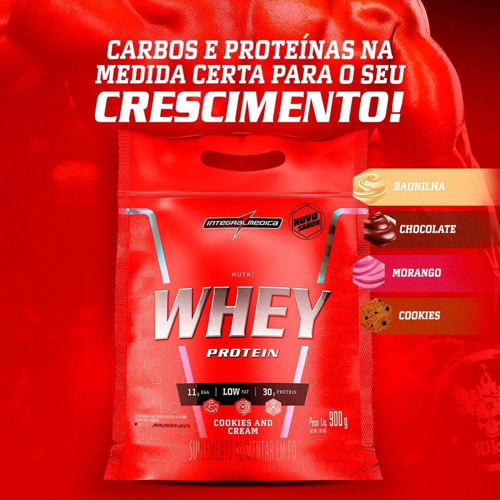 Integralmédica - Nutri Whey Protein Chocolate - Pote 900g