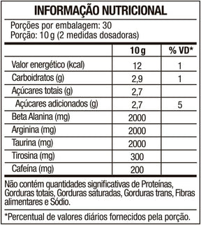 Suplemento Em Pó Ftw Diabo Verde - Pre Workout 300g - Maça Verde