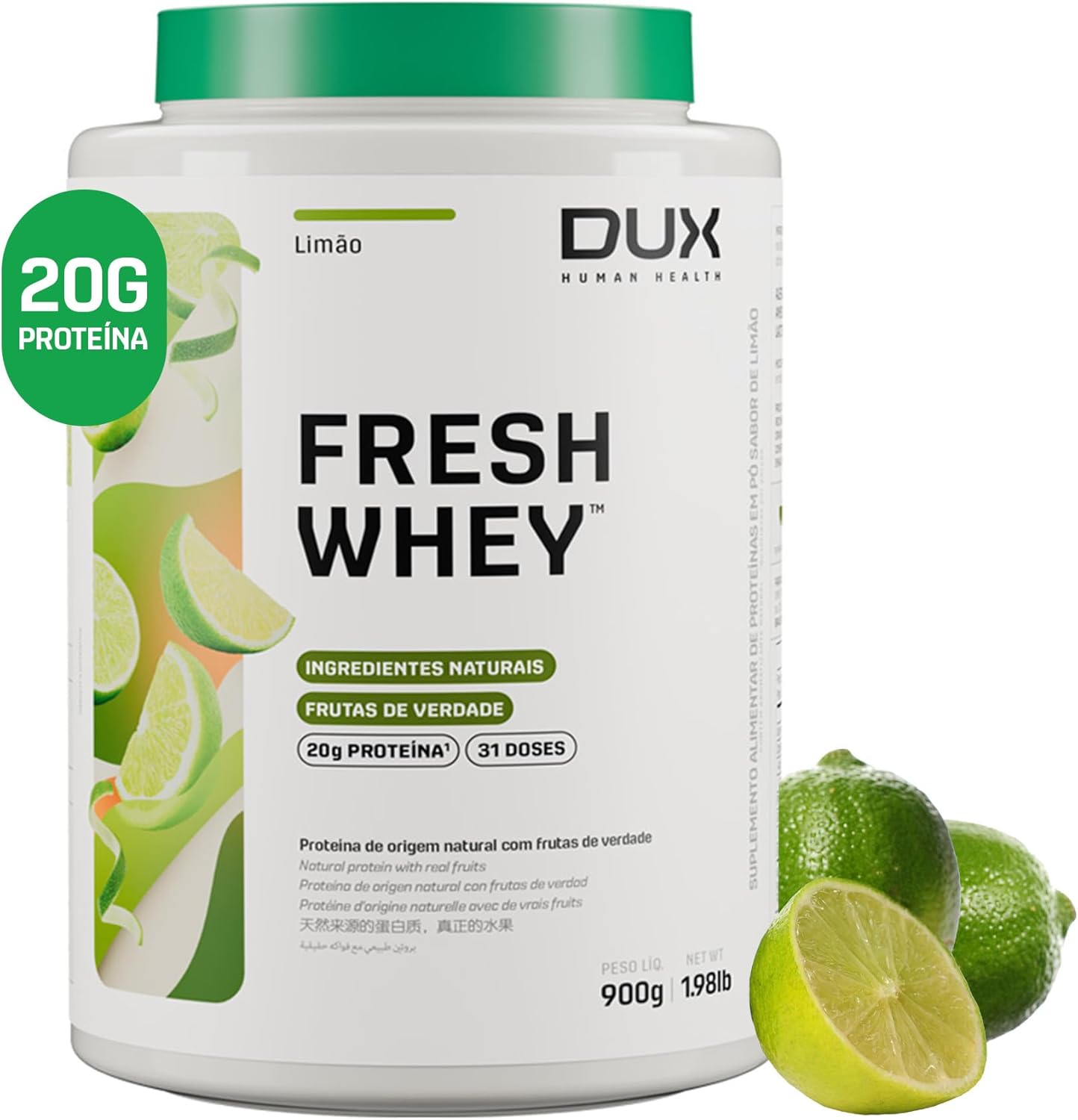 Fresh Whey Protein - 20g de Proteínas por Porção - DUX HUMAN HEALTH