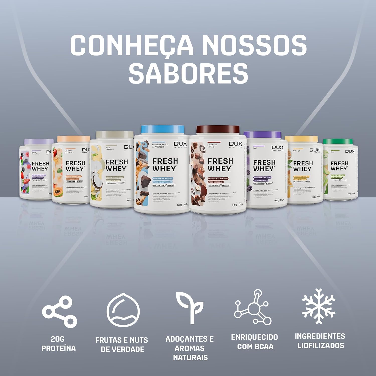 Fresh Whey Protein - 20g de Proteínas por Porção - DUX HUMAN HEALTH